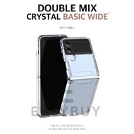 (平玩之選 抵玩) 🇰🇷 Double Mix Crystal Basic Wide Samsung Galaxy Z Flip4 Case 三星 Galaxy Z Flip 4 透明手機保護套 Z4 Case 最新款式 韓國空運到港