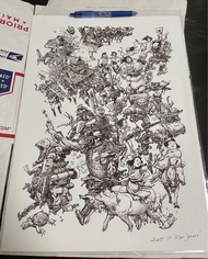 金政基親筆簽名print 2015 Kim Jung Gi Signed print