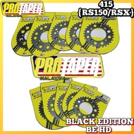 PROTAPER SPROCKET BLACK EDITION 415  RS150 RSX150 {4 LUBANG}