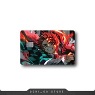 Stiker Sticker Kartu ATM Garskin Skin Card Atm Anime Demon Slayer Kimetsu No Yaiba | Tanjiro | Inosu