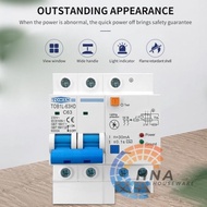 RCBO + SPD 230V 16A - 63A TOMZN MCB Lightning Protection Residual