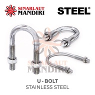 U Bolt Stainless Steel U-Bolt/ 1/ 4 x 2