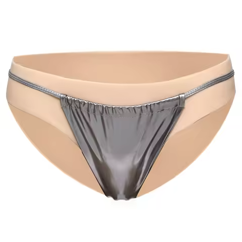 EYUNG Men's Underwear Silicone Fake Vagina Underwear Panties Insertable Build-in Tube Vagina Boxer B