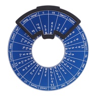 Circle of Fifths Wheel Metal Melody Tool Music Theory Disc with Storage Bag and Wooden Stand Musical