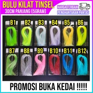 Flasher Tinsel Bulu Kilat Jig Assist Hook Lure