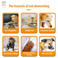 Tablet Kunyah Cassiel Untuk Haiwan Peliharaan - Pembasmi Kutu & Cacing Untuk Anjing, Anak Anjing Dan