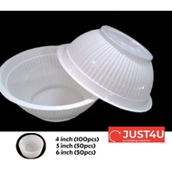 4"/5"/6'inches Disposable Plastic Bowl / Party Bowl / Mangkuk Plastik
