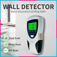 COD Tucuxi Detektor Logam Kayu 5 in 1 Wall Scanner Alarm LCD Backlit / pendeteksi logam emas dalam t