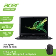 ACER ASPIRE 3 A315-42-R0K6 (BLACK) / ASPIRE 3 A315-42-R41H (RED) RYZEN 3 3200U/4GD4/256SSD/AMD VEGA 