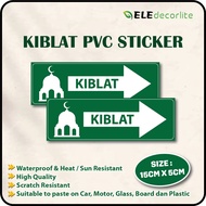Kiblat/Sticker Kalis Air/Arah Kiblat Solat / Kiblat Arrow Sticker