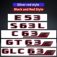 Suitable for Mercedes Benz rear letter sticker C63S GT63S S63LGLE53 SL63S modification W205 W206 C19