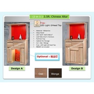 Chinese Altar 3.5ft (2 in 1) Altar Table Prayer Cabinet Fengshui Altar [ KAGUTEN/Free Delivery and I