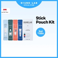 [ROUND LAB Official]Stick Pouch Kit (1025 Dokdo Cleanser, Pine Calming Cica Ampoule, Soybean Panthen