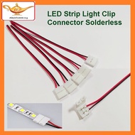 2835 / 5050 LED Strip Light Clip Connector Solderless 2 Pin (Single Color Strip)