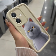 Case For OPPO A3 4G A3 Pro 5G A3X 4G A3X 5G A40 A60 5G Cute Cat Phone Three-Color Silicone Shockproo