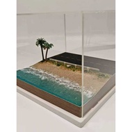 1:64 Scale Tuoyi Domei Tlv Scene Minigt Display Box Inno Mercedes-Benz Desert Seascape