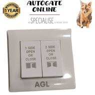AUTOGATE PUSH BUTTON / SWITCH 2 GANG PRESS SWITCH - AUTOGATE ONLINE
