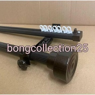 Double Curtain Rod Fullset Double Curtain Rod and Vitrase Rail Double Curtain Iron /225Cm-400Cm