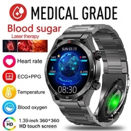 2023 New Blood Glucose Monitor Health Smart Watch ECG+PPG Blood Pressure Measurement IP68 Waterproof Sport Fitness Smartwatch