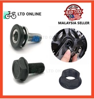 Crank Bolt / Crank Nut for Basikal Bicycle MTB FIXIE Crank mounting Bottom Bracket fitting