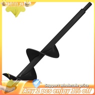 3X12Inch Garden Auger Drill Bit for Planting Solid Shaft Triple-cornered Bit 3/8Inch Hex Drive Drill