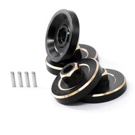 Hobby Details DTFCX24004 Brass Wheel Counterweight for FMS FCX24, 4pcs/set