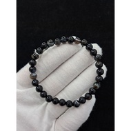 波斯湾黑玛瑙手链 Botswana Black Agete Bracelet 6mm