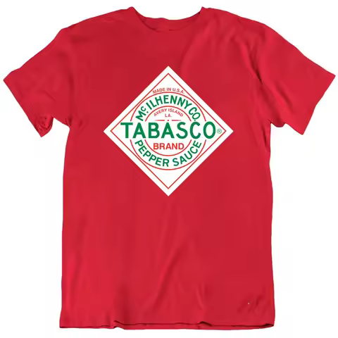 Tomato Cartoon Tee Tabasco Sauce Pepper Chili Hot Gift Food T Shirt Tee Gift New