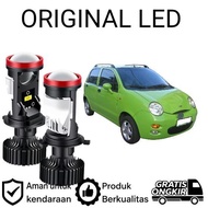2pcs H4 LED Headlight Projector High Power Car Chery QQ AM