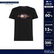 Tommy Hilfiger เสื้อยืด ผู้ชาย รุ่น MW0MW41500 BDS - สีดำ ทรง Regular