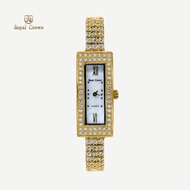 Royal Crown รุ่น 2311L นาฬิกาข้อมือผู้หญิงเล็กๆกันน้ำ ล้อมเพชร แบรนด์เนมแท้ - Vayo Jewelry