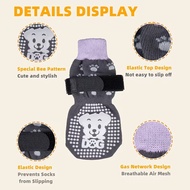 New Product Dog Socks Color Card Gift Bagged Dog Socks Anti-slip Floor Socks Large Dog Foot Cover Pe