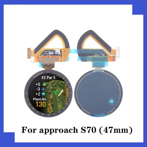 47mm LCD display ＆ Touch Screen Glass For Garmin Approach S70 （No Frame）