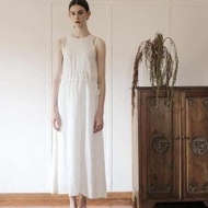 EESOME Karen Dress Off White / White Beach Dress / Sleeveless Dress Free Inner