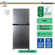 Panasonic NR-TV261 2-Door Fridge Top Freezer Refrigerator 262L Inverter Energy Saving - NRTV261APSM NR-TV261APSM