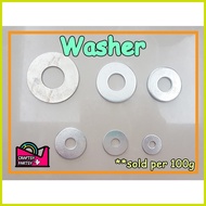 ◕ ♂ ↙ ╮ (PER 100grams) Washer/ GI Flat Washer/ Plain Washer