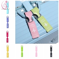OCEANMAP PVC Luggage Tag, Information Card Address Label Airplane Suitcase Tag, Fasion Aircraft Lugg