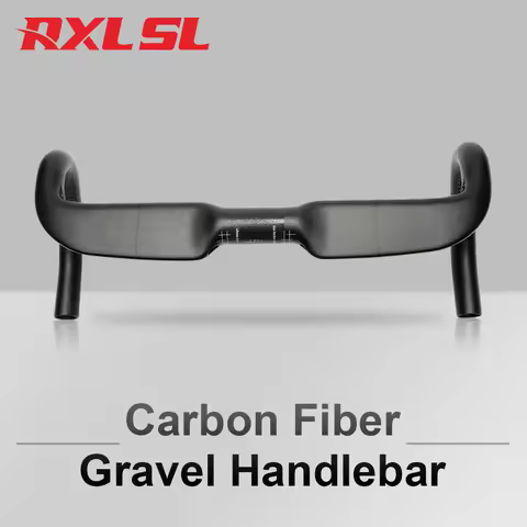 RXL SL All Carbon Fiber Drop Bar 31.8mm Full Internal Cable Road/Gravel Handlebar Lightweight Cyclin