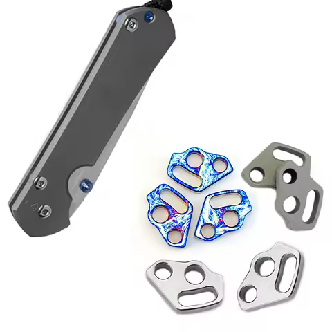 4 Colors Custom Titanium Alloy Knife Hanging Rope Accessories for Chris Reeve Small Sebenza 21/31 Kn
