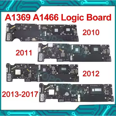 Tested A1466 Motherboard For MacBook Air 13" A1369 Logic Board Cord i5 i7 4GB 8GB 16G 2010 2011 2012