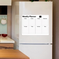 TEMU Magnetic Fridge Whiteboard Weekly Planner | Dry Erase Calendar & Message Board For Kitchen - St