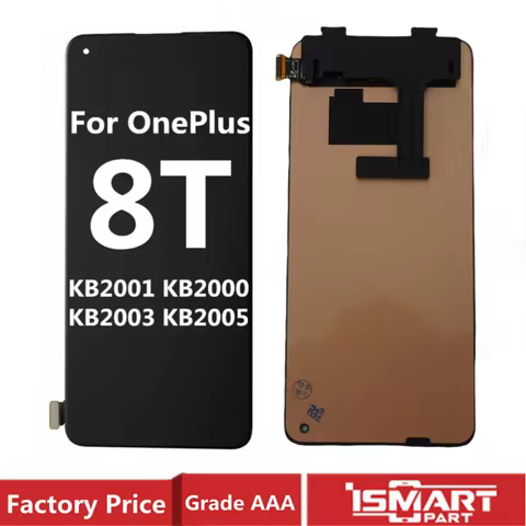 OLED / TFT For OnePlus 8T Lcd Display Touch Screen Digitizer Assembly Replacement KB2001 KB2000 KB20
