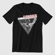 Arnold Schwarzenegger Conquer Premium T-Shirt | Motivational Art | Unisex