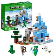 Minecraft Compatible Lego Building Block Series 21243 Frozen Mountain Peak 2023 Snow Boy Toy 3103