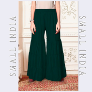 {**ส่งฟรี**} SMALL INDIA 💐✨ Rayon Sharara Pant 💐✨ Women Ethnic Wear