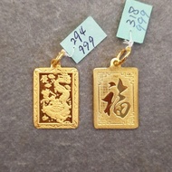liontin kotak emas hk 999 asli 12 shio chinese zodiac naga