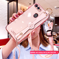 Ốp Điện Thoại Đeo Tay Ốp Cho OPPO A7 / OPPO A5s / OPPO A12 / OPPO A11k / OPPO F9 Có Dây Buộc Dài Miễ