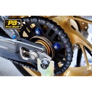 Pro-Bolt Aluminum Set Of 5 Nut Sprocket M12x1.25mm CBR500R CB650F/R CBR650F/R XADV