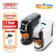 HiBREW Multiple Capsule Coffee Machine, Hot/Cold Dolce Gusto Milk Nespresso Capsule ESE Pod Ground Coffee Cafeteria 19Bar 5 in 1