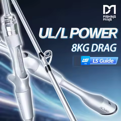 FISHINGFANS ORCA 5' 5'6'' 8KG BIG DRAG UL Ultralight power Carbon Blank FULL SLIVER PAINTING 1-7g SE